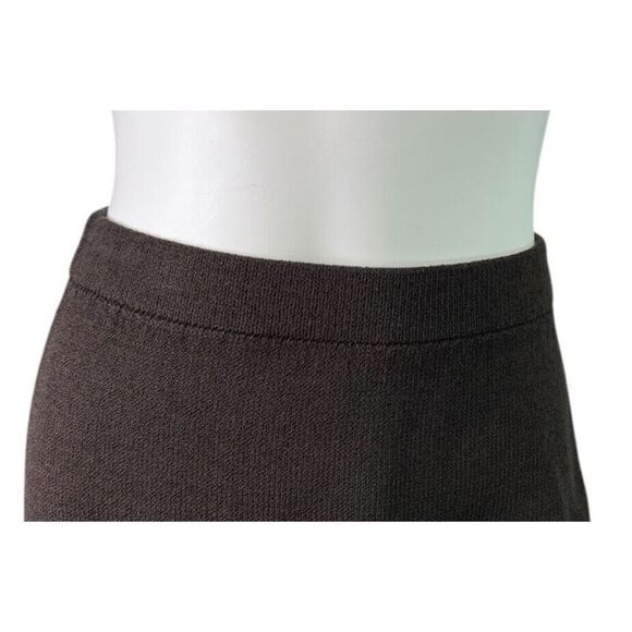 St. John Collection  Santana Knit Stretch Pencil Skirt Chocolate Brown $595 Sz 2 - Picture 2 of 8
